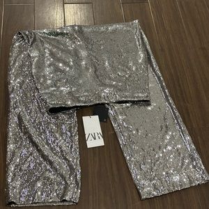 Zara Silva high waited pants